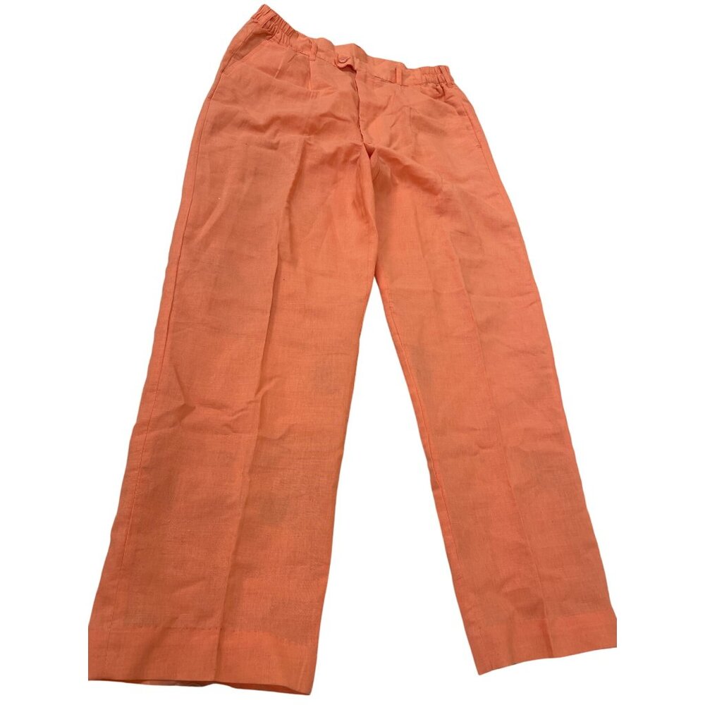 Bagazio Mens Coral Ramie Cotton Blend Casual Pants Size 34 SKU 8517